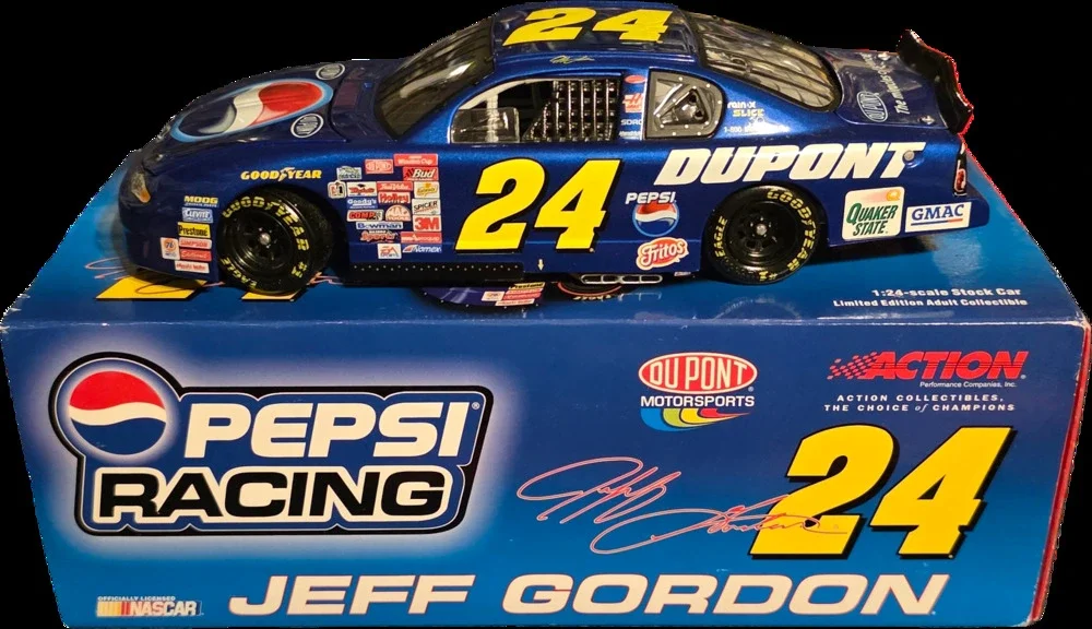 2001 Jeff Gordon #24 DuPont Pepsi Monte Carlo 1/24 Action QVC Exclusive Nascar